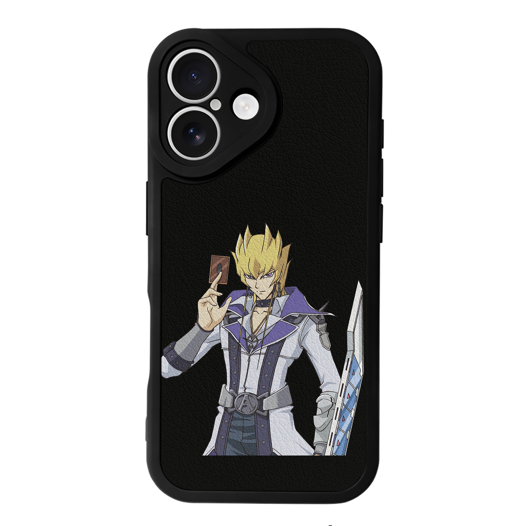 遊☆戯☆王 Yu-Gi-Oh! 【iPhone 16シリーズ対応】シリコンスマホケース（レザー調） 材質：シリコン